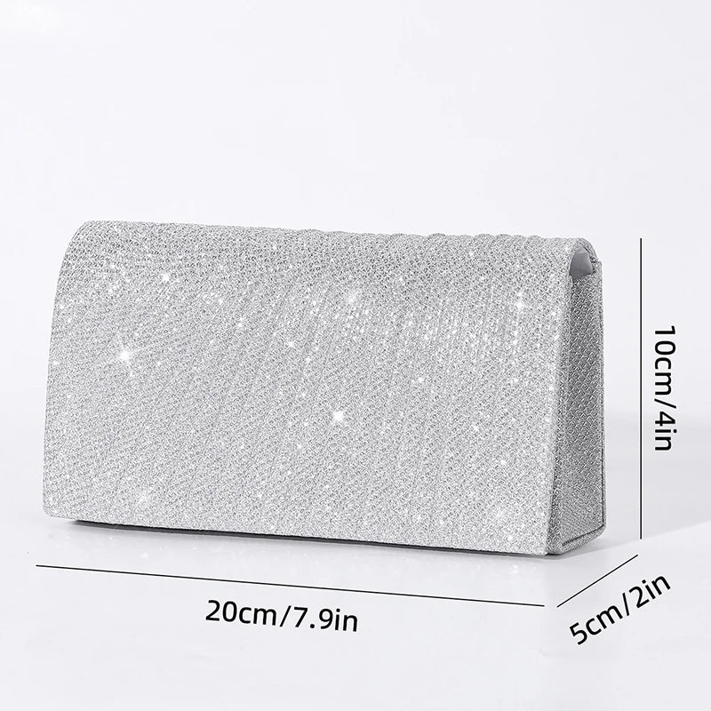 Glitter Evening Clutch – Bridal Envelope Party Bag